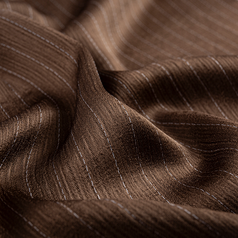 Doppelseitiger Krepp-Rayon-Streifenimitatstoff aus Acetat