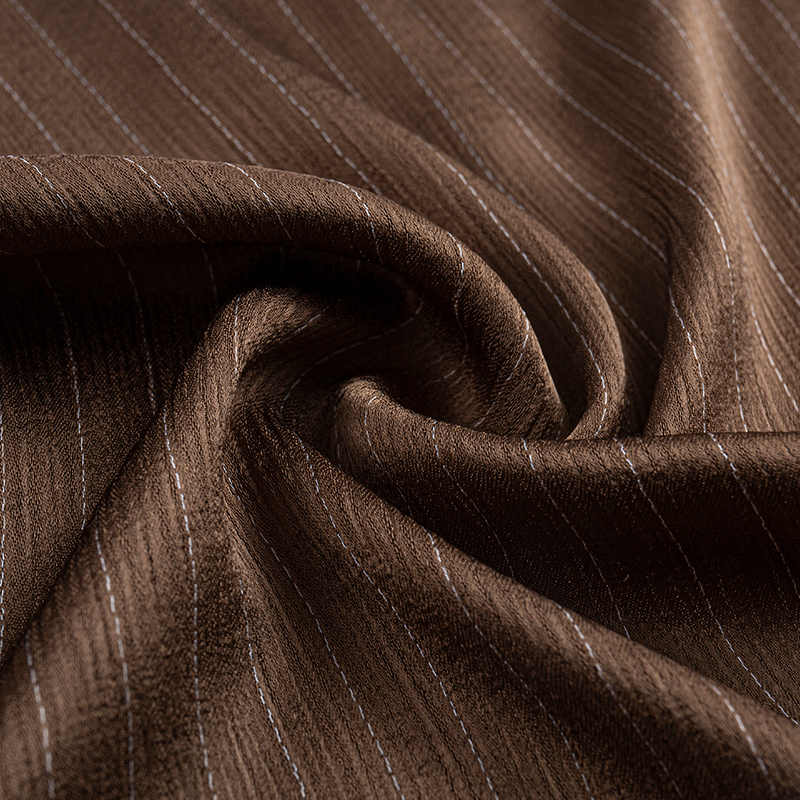 Doppelseitiger Krepp-Rayon-Streifenimitatstoff aus Acetat