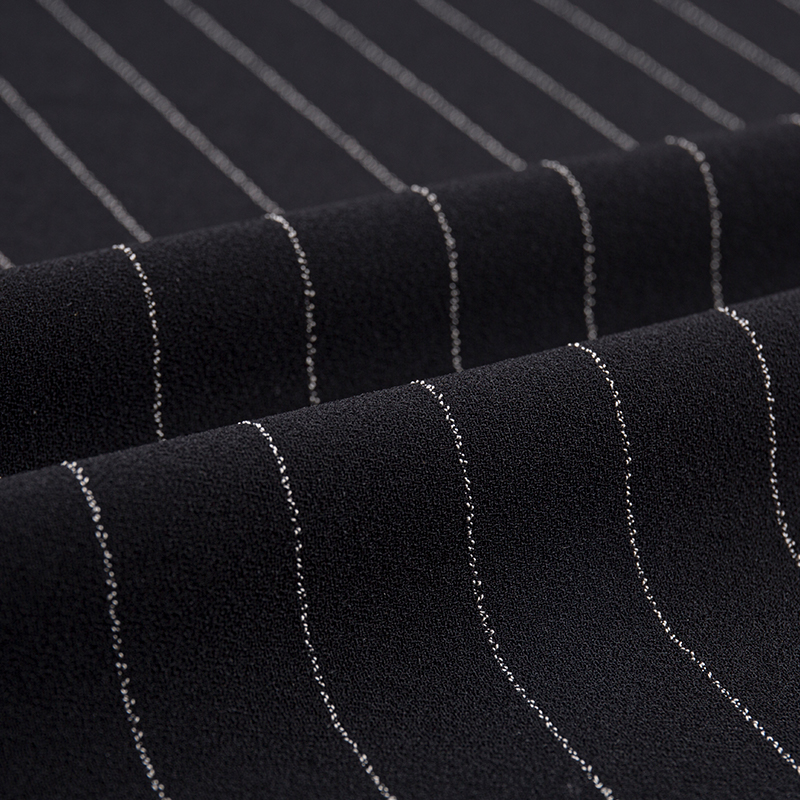 Einseitiger Leinen-Rayon-Streifenstoff