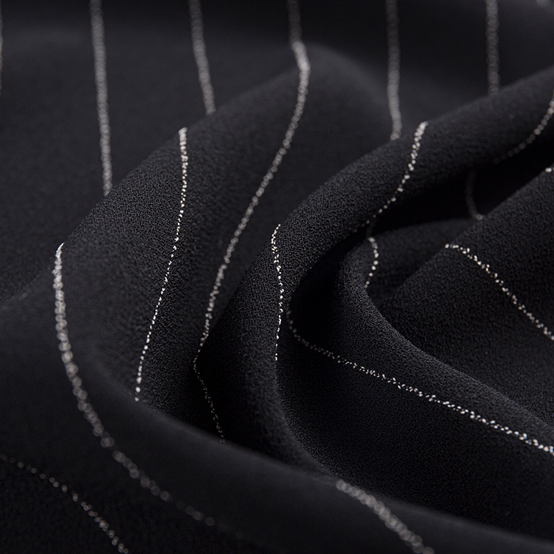 Einseitiger Leinen-Rayon-Streifenstoff
