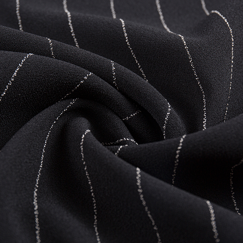 Einseitiger Leinen-Rayon-Streifenstoff